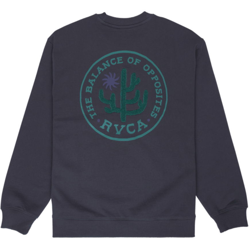 2026 RVCA Mens Sanctum Crew EVYSF00173 - Garage Blue